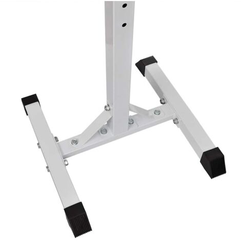 vidaXL Kniebeugen-/Langhantelständer mit Hantel-Set 60,5 kg