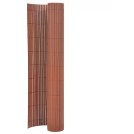 vidaXL Gartenzaun Doppelseitig 110x300 cm Braun