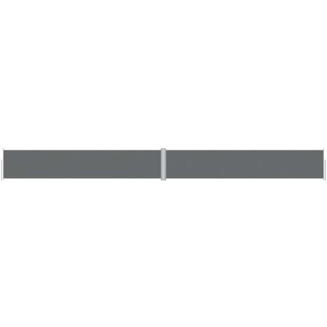 vidaXL Retractable Side Awning Anthracite 117x1200 cm