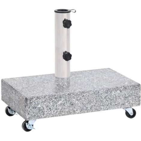 Schirmständer Hellgrau 45x25x8,3 cm Granit vidaXL