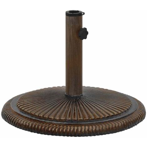 vidaXL Umbrella Base Bronze 45x45x30 cm Cast Iron