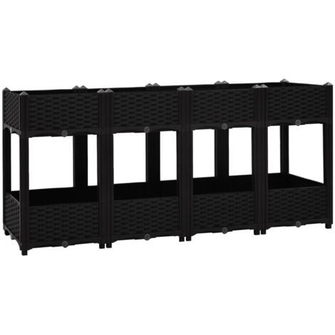 vidaXL Raised Bed 160x40x71 cm Polypropylene