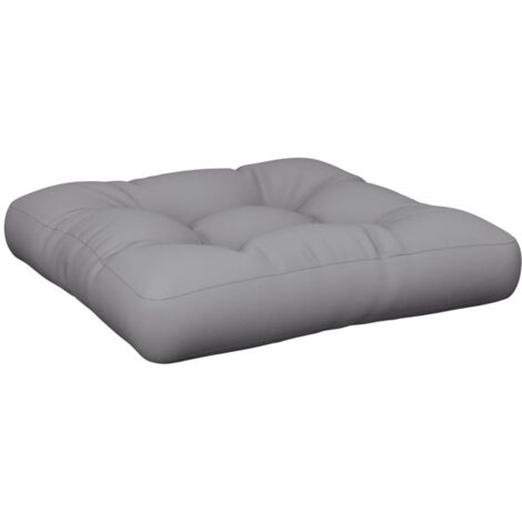 vidaXL Pallet Cushion Grey 50x50x12 cm Fabric