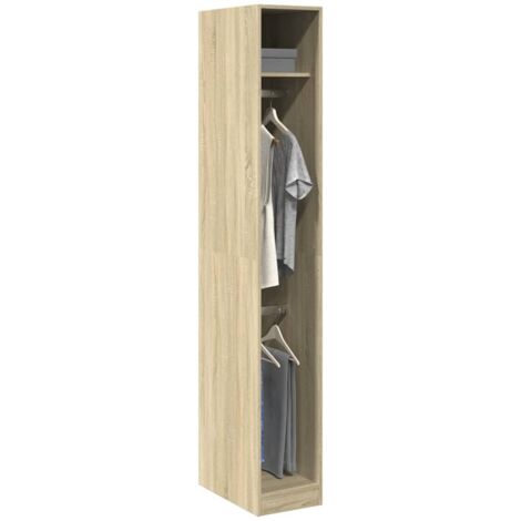 vidaXL Garderobe Sonoma Eiche 30x50x200 cm Ingenieurholz