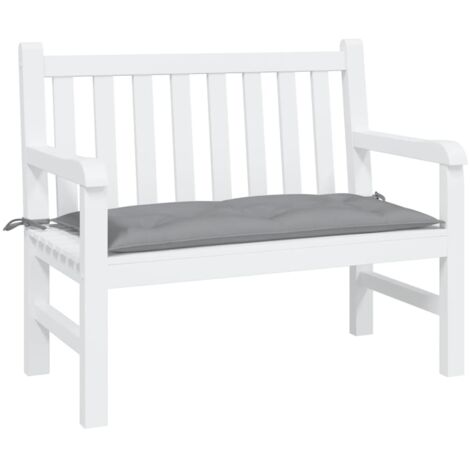 Gartenbankkissen grau 100x50x7 cm Oxford-Gewebe