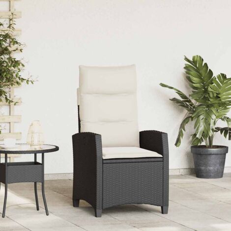 Gartenstuhl vidaxl reclining garden chair PE Rattan verstellbar