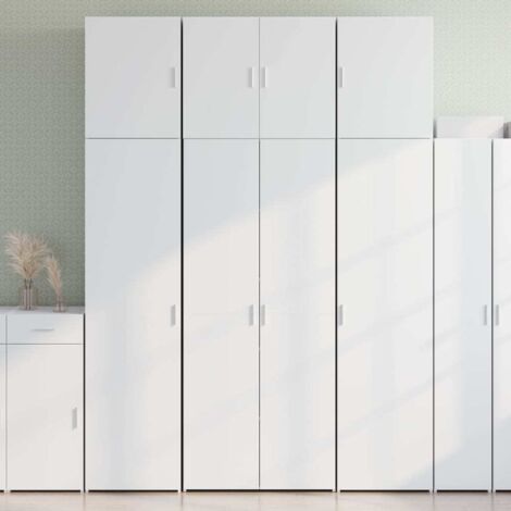 vidaXL Hochwertiges Buffet Weiß 80x42,5x249 cm aus Holzwerkstoff