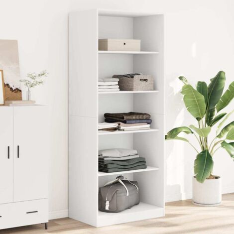 vidaXL Kleiderschrank weiß 80x50x200 cm aus Spanplatte