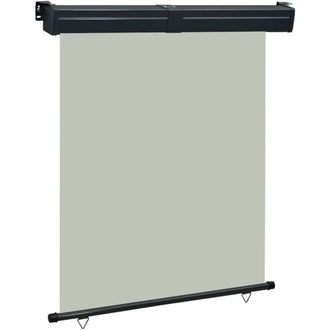 vidaXL Balcony Side Awning 145x250 cm Grey
