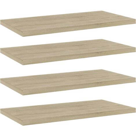 vidaXL Bookshelf Boards 4 pcs Sonoma Oak 40x20x1.5 cm Engineered Wood