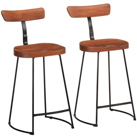 vidaXL Barhocker 2 Stk. 49x43x88 cm Mango Massivholz