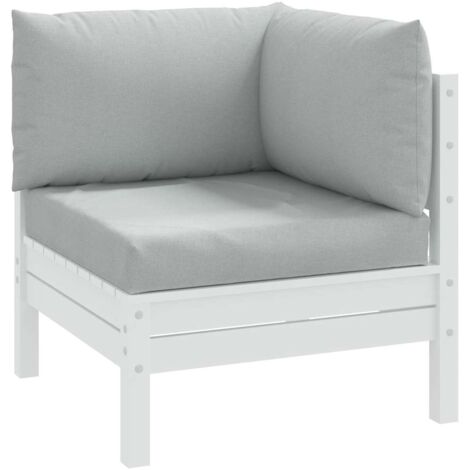 vidaXL Pallet Cushions 3 pcs Melange Light Grey Fabric (1/5)