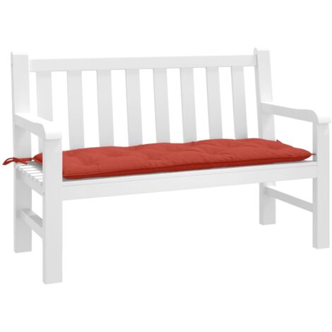 Gartenbank-Auflage Melange Rot 120x50x7 cm Stoff vidaXL