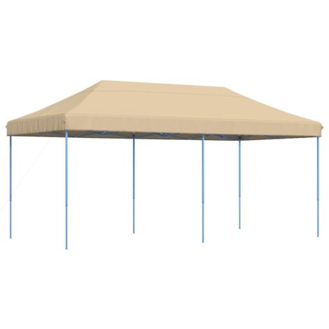 vidaXL Foldable Party Tent Pop-Up Beige 580x292x315 cm