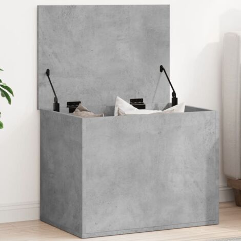 vidaXL Storage Box Concrete Grey 60x42x46 cm Engineered Wood