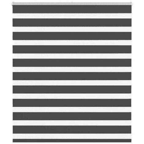 Zebrarollo Schwarz 135x100 cm Stoffbreite 130,9 cm Polyester vidaXL
