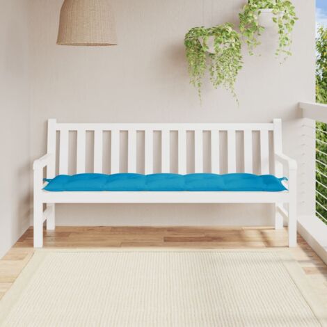 Gartenbank-Auflage Hellblau 180x50x7 cm Oxford-Gewebe vidaXL