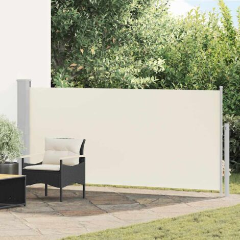 Ausziehbare Seitenmarkise 140x300 cm Creme vidaXL38066