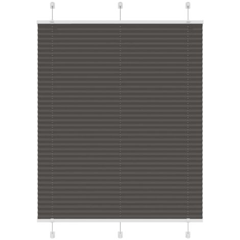 Plissee Schwarz 105x150 cm Stoffbreite 104,4 cm Polyester vidaXL