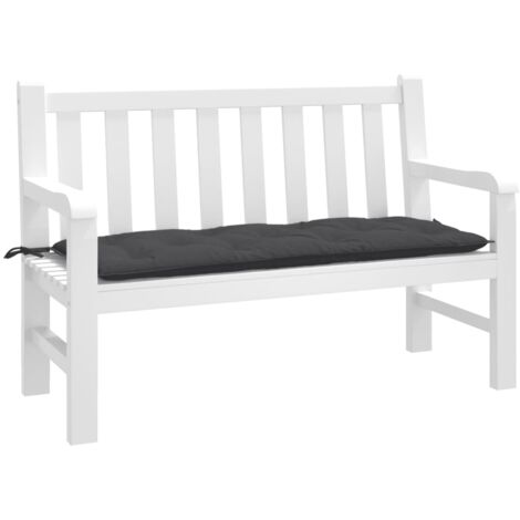 Gartenbank-Auflage Melange Anthrazit 120x50x7 cm Stoff vidaXL