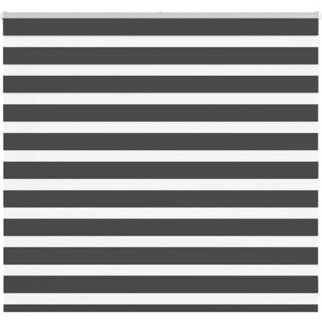 Zebrarollo Schwarz 155x100 cm Stoffbreite 150,9 cm Polyester vidaXL