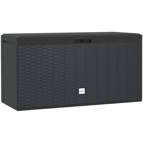 vidaXL Garden Storage Box Anthracite 114x47x60 cm