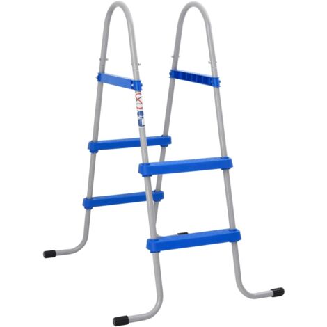 Schwimmbadleiter für Aufstellpools 84 cm Stahl Kunststoff