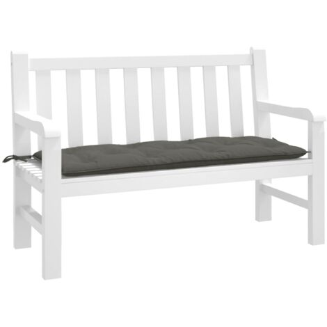 vidaXL Gartenbank-Auflage Melange Dunkelgrau 120x50x7 cm Stoff