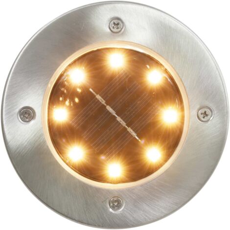 vidaXL Solar-Bodenleuchten 8 Stk. LED Warmweiß