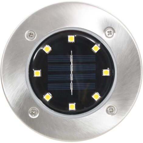 vidaXL Solar-Bodenleuchten 8 Stk. LED Warmweiß