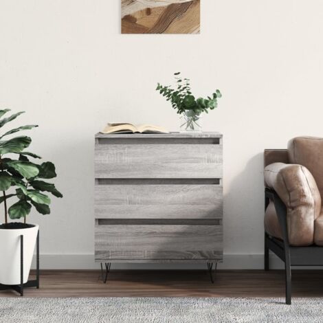 vidaXL Buffet Sonoma Grau 60x35x70 cm Holzwerkstoffe