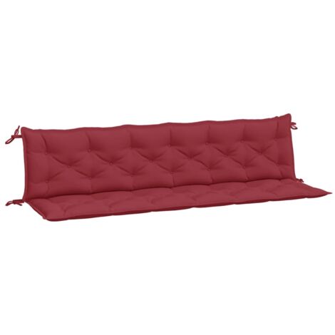Gartenbank-Auflagen 2 Stk. Weinrot 200x50x7 cm Oxford-Gewebe vidaXL