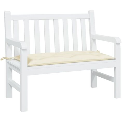 vidaXL Gartenbank-Auflage Creme 100x50x7 cm Oxford-Gewebe