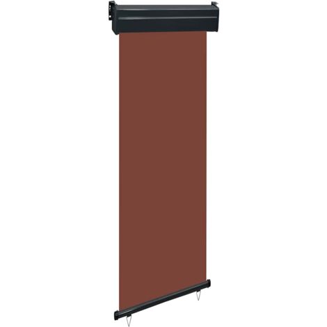 Seitenmarkise Balkon 65x250 cm Braun