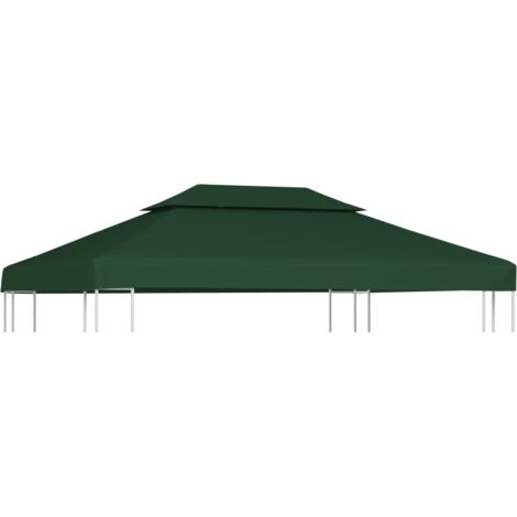 vidaXL Gazebo Cover Canopy Replacement 310 g / m² Green 3 x 4 m