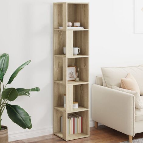 vidaXL Eckregal Sonoma-Eiche 33x33x164,5 cm Holzwerkstoff