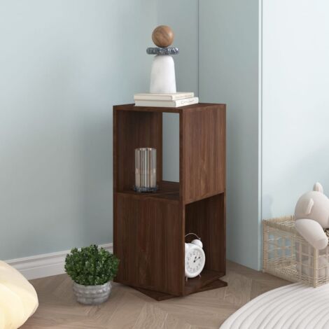 vidaXL Rotating Cabinet Brown Oak 34,5x34,5x75,5 cm Engineered Wood