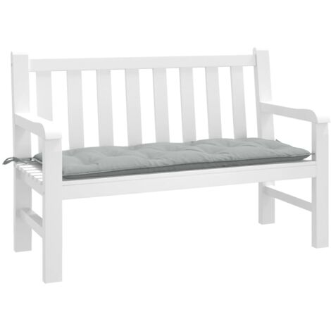 vidaXL Garden Bench Cushion Melange Light Grey 120x50x7 cm Fabric