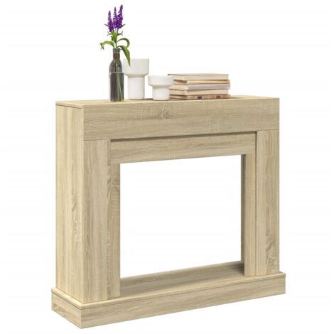 vidaXL Fireplace Surround Sonoma Oak 100x30x87,5 cm Engineered Wood