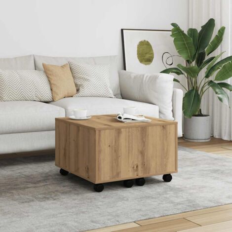 Couchtisch Artisan-Eiche 60x60x38 cm Holzwerkstoff vidaXL