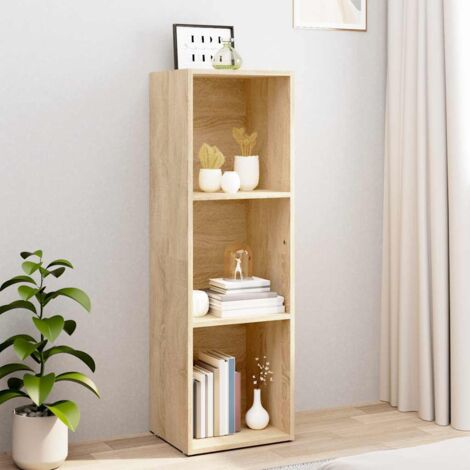 vidaXL Book Cabinet/TV Cabinet Sonoma Oak 36x30x114 cm Engineered Wood