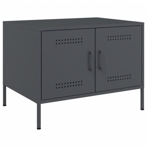 vidaXL Coffee Table Anthracite 68x50x50,5 cm Steel