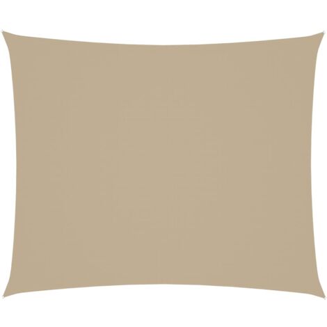 Sonnensegel Oxford-Gewebe Rechteckig 4x6 m Beige vidaXL (1/10)