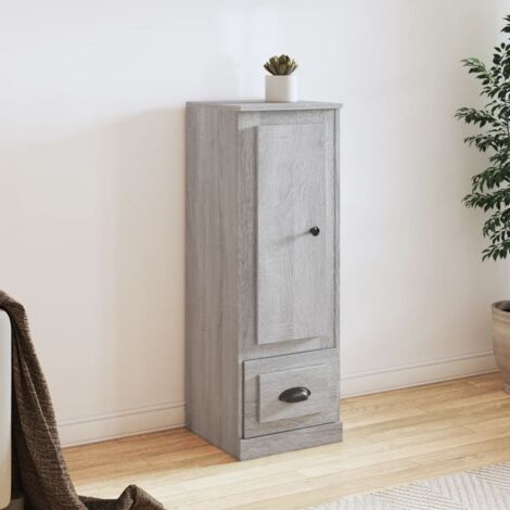 vidaXL Highboard Grey Sonoma 36x35,5x103,5 cm Engineered Wood