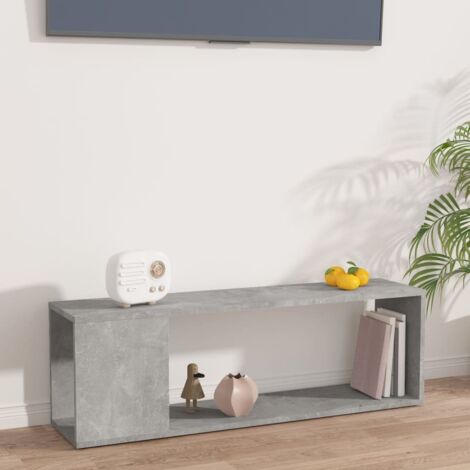 TV-Schrank Betongrau 100x24x32 cm Holzwerkstoff vidaXL