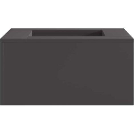 Feuerstelle Quadratisch Schwarz 60x60x30 cm Stahl vidaXL100313