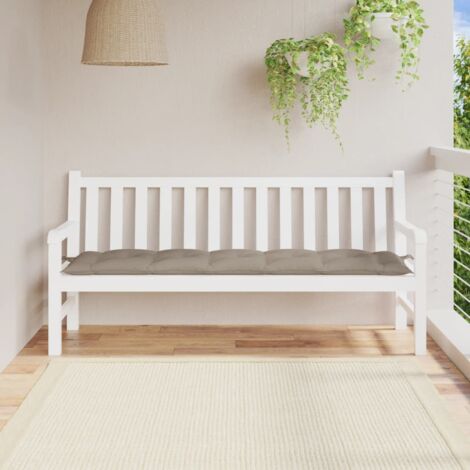vidaXL Gartenbankkissen taupe 180x50x7 cm Oxford-Gewebe