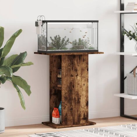 vidaXL Aquariumständer Räuchereiche 60,5x36x72,5 cm Holzwerkstoff
