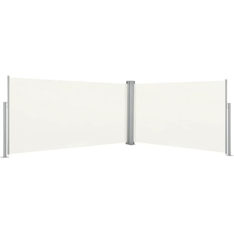 vidaXL Ausziehbare Seitenmarkise 160x600 cm Creme