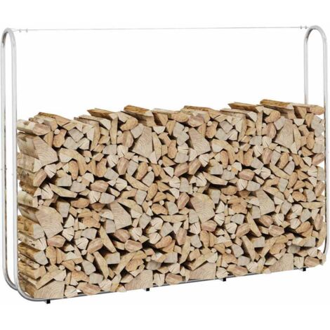 vidaXL Firewood Rack 200x25x150 cm Galvanised steel